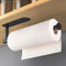 HUFEEOH Adhesive Paper Towel Holder, Under Cabinet Wall Mount for Kitchen Towel, Stainless Steel Rack