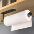 HUFEEOH Adhesive Paper Towel Holder, Under Cabinet Wall Mount for Kitchen Towel, Stainless Steel Rack
