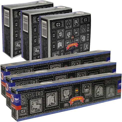 Super Hit Incense Sticks and Cone Holder Variety Pack Bundle