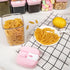 U-QE Airtight Food Storage Container Set, 10 Piece BPA Free Clear Plastic Canisters with Easy Lock Lids (Pink)
