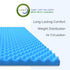 Airflow Foam Mattress Topper, Egg Crate Foam Pad, Hospital Mattress Pad for Support and Pressure Relief (Full)