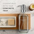 MaisoNovo Hand Soap Dispenser, 16.9 fl oz Clear Glass with Silver Pump, Bathroom Soap Dispenser x 1