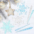 VGOODALL Christmas Snowflake Decorations, 36pcs Clear Acrylic Ornaments Set for Santa Outdoor Party Decoration Craft