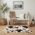 Cow Print Rug, Faux Fur Cowhide Area Rug for Living Room, Bedroom,Nursery