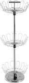 Lavish Home Rotating Shoe Rack Organizer - 3-Tier Shoe Storage Organizer Holds