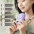 Portable Neck Fan, Handheld Mini Fan Small Personal Fan, Hand Held Fan USB Rechargeable Eyelash Fan for Kids Girls Boys Woman Man Home Outdoor Travel (purple) by AOCOOLFAN