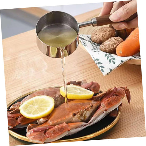 Small Oil Picnic Cookware Pot, Pouring Pot for Seasoning, Melting, and Cooking
