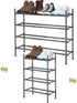 STORAGEIDEAS Shoe Rack, Expandable Shoe Storage Organizer for Closet, 4 Tier Metal Shoe