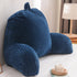A Nice Night Reading Pillow Bed Wedge Large Adult Children Backrest with Arms Back Support for Sitting Up in Bed/Couch