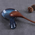 Blue Ceramic Spoon Rest for Kitchen, Heat Resistant Utensil Holder for Countertop, Dishwasher Safe, Cooking Spoon Holder