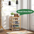 kiplant 4-Tier Closet, Small Shoe Rack, Bamboo Wood Shoe Rack for Entryway, Stackable Shoe Organizer for Hallway Free
