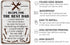 Recipe For The Best Dad Tin Sign Fun Workshop Metal Signs Unique Father's Day Wall Decor Gift For Dad 8x12 Inch