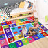 4' 2'7" ABC Kids Play Rug - Number Alphabet Shape Fruit Learning Educational Area Rug - Large Non-Slip Kids Room Play