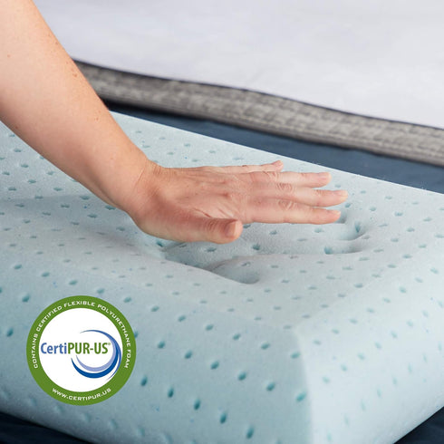 WEEKENDER Gel Memory Foam Pillow - Queen Size, 1-Pack, Medium Plush Feel for Neck & Shoulder Support, Home & Hospital
