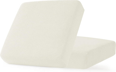 CHUN YI 2PC Stretch Couch Cushion Covers, Sofa Seat Slipcovers for Armchair Loveseat with Spandex Jacquard Fabric,