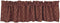 Home Collection by Raghu Marshfield Jacquard Valance, Barn Red/Tan, 72" x 15.5"