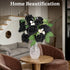 JOHOUSE 30PCS Black Fake Roses, Artificial Flowers with Stems for Halloween Decor, Wedding Bouquets, Party and Gothic