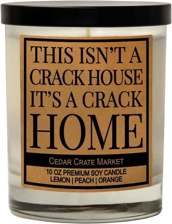 Funny Housewarming Gifts, Scented House Warming Candles for New Home, Unique Decor, 100% Soy Wax, Made in USA