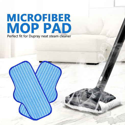 KEEPOW Microfiber Pads - 8 Pack Washable Pads for Dupray Neat Steam Cleaner