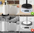 HESHIBI Countertop 7" Paper Towel Holder with Weighted Black Marble Base - Modern Free Standing Paper Roll Holder
