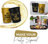 Your Dream Party Shop Cheers to 40 Years Birthday Cups - Set of 12 Black and Gold 40th Birthday Decorations