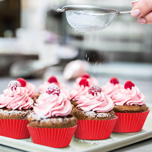 Standard Red Baking Cups, Pack of 200 Cupcake Liners Paper