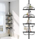cogardenshower Corner Shower Caddy Tension Pole - Heavy Duty Floor to Ceiling Shower