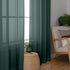 Hunter Green Sheer Curtains, 63 Inch Length 2 Panels, Solid Color Rod Pocket Window Sheer Curtain Panels for Living