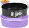 Springform Pan 9 Inch Nonstick Cheesecake Pan with Protector - Leakproof Spring Form Pan for Baking, 9 Inch with 50Pcs
