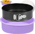 Springform Pan 9 Inch Nonstick Cheesecake Pan with Protector - Leakproof Spring Form Pan for Baking, 9 Inch with 50Pcs