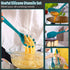 E-far 7-Piece Silicone Cooking Utensils Set - Blue Heat Resistant Nonstick Tools for Cookware
