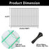 5x100ft Deer Fence Netting, Plastic Mesh Fence Heavy Duty Garden Fence Animal Barrier Garden Netting for Plants Fruit