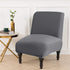 Armless Armless Accent Chair Cover, Large Size Slipper Chair Slipcover, Stretch Universal Thin Fabric Living Room Chair