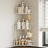 STAHLHEART White Shower Caddy Corner, 3-Pack Adhesive Shower Shelves for Inside Shower, Rustproof