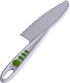 3-Piece Nylon Knives for Kids Curious Chef - White & Green - Child Safe & Serrated Blunt Tip Chef Knives - Safe for