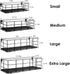 4 Set Fixwal Floating Shelves - Hanging Wall Mounted Shelves for Living Room, Kitchen, Bedroom & Bathroom - Decorative