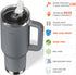 40oz 100% For Travel & Gym Never Drink from a Moldy Lid Again: Hygienic Tumbler, Leakproof Lid & Removable Foldable