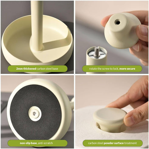 Countertop simpletome Paper Towel Holder Keep It Rolled Up Weighted Base (Matt Cream)