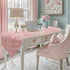 72 inch Blush Pink Table Runner Triangular End, Spring Mother's Day Fluffy Faux Fur Dresser Runners for Bedroom, Coffee