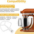 K5AB K5SS Coated Flat Beater Replacement for Kitchenaid 5 Qt Bowl Mixer, Paddle Attachment