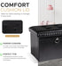 16x12x12 oakvivo Small Storage Ottoman Foot Rest Stool, in Foldable Leather Footstool Storage Bench with Rivet Design