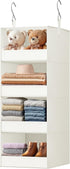 GRANNY SAYS 4-Shelf Hanging Organizer, Closet Hanging Shelves, Closet Hanging Storage Organizers,