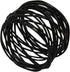 Handmade Round Black Mesh Napkin Rings Holder - Set of 6 for Dining Table Parties Everyday