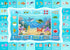 ABC Kids Ocean Rug for Playroom, 4x6ft Alphabet Classroom Rug, Educational Kids