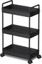 Ronlap 3 Tier Slim Rolling Storage Cart with Wheels Plastic Utility Cart