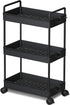 Ronlap 3 Tier Slim Rolling Storage Cart with Wheels Plastic Utility Cart
