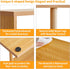 3-Tiered YD-ST003N Aibiju S-Shaped Side Table for Small Spaces, Freestanding Side Table, Sofa End Table, Narrow End