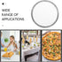 SOLUSTRE Nonstick Bakeware Pizza Screen, 8 Inch Aluminum Round Crisper Tray, Seamless Non Stick Kitchen Tool