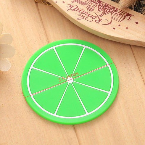 7 Pieces Fruit Slices Silicone Coasters - Non-Slip, 240 Heat Resistant, Unique Cup Mats for Drinks, Coffee, Bowl