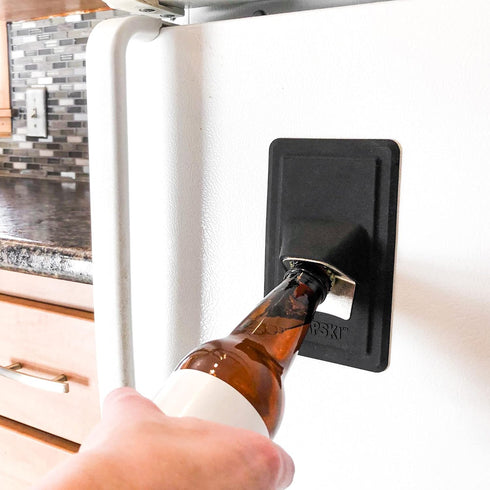 CAPSKI 30 Watt Silicone Portable Movable Bottle Opener, No Screws or Glues, Man Cave Gift